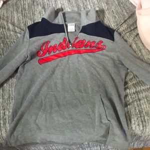 Cleveland Indians quarter zip PINK